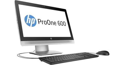 HP ProOne 600 G2 Ordinateur de bureau tout-en-un 21,5' FHD, Intel Core i3-6100, 8 Go de RAM, SSD 256 Go, WiFi, Bluetooth, clavier QWERTY américain, Windows 11 Pro (reconditionné)