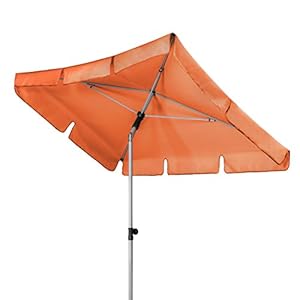 doppler Active Rechthoekige parasol voor balkon en terras, knikbaar, 180 x 120 cm
