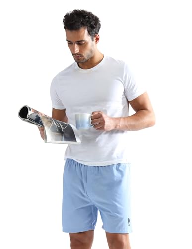 Image of U.S. Polo ASSN. Mens EX003 Cotton Essential Easy Lounge Boxer Shorts -Pack of 1