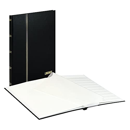 Classeur pour timbres LINDNER noir 16 pages blanches format standard de collectionneur