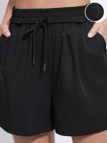 Image of Tokyo Talkies Women's Regular Fit Regular Shorts | Stretchable Shorts