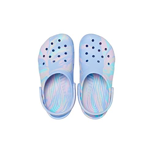crocs kids39 classic marbled tie-dye clog