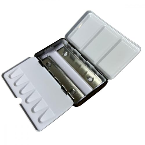 Estojo Vazio Para Aquarelas Meia Pastilha 12 Cavidades