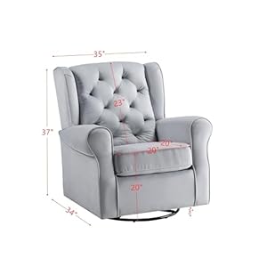 Swivelchairwithglidergrayfabricgrayswivelbarrelchairsolidwood Urban Country Home Decor Swivel chair with glider gray fabric gray swivel barrel chair solid wood urban country home decor