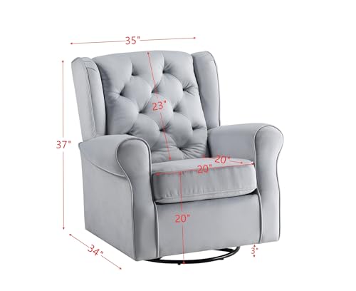 Swivelchairwithglidergrayfabricgrayswivelbarrelchairsolidwood Urban Country Home Decor Swivel chair with glider gray fabric gray swivel barrel chair solid wood urban country home decor