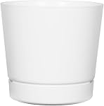 Novelty Mfg Co 10122 Full Depth Round Cylinder Pot, White, 12-Inch