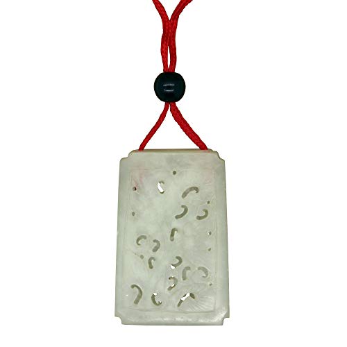 Perfume en bolsa decorativa de jade tallado chino miniatura 4