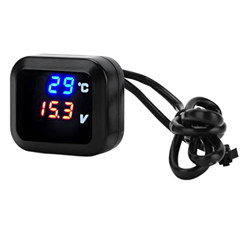 Voltmètre universel moto et thermomètre eau 3 en 1 étanche 12V