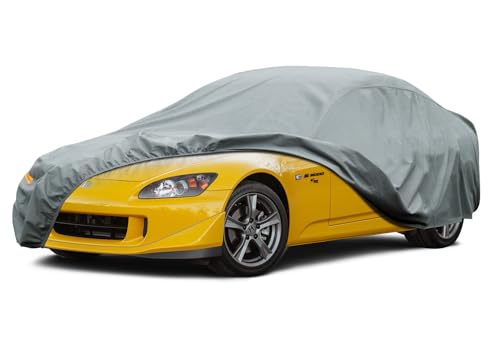 Image of Kayme Heavy Duty Car Cover Custom Fit Honda S2000, Waterproof All Weather for Automobiles, Full Exterior Covers Sun Rain UV Protection.
