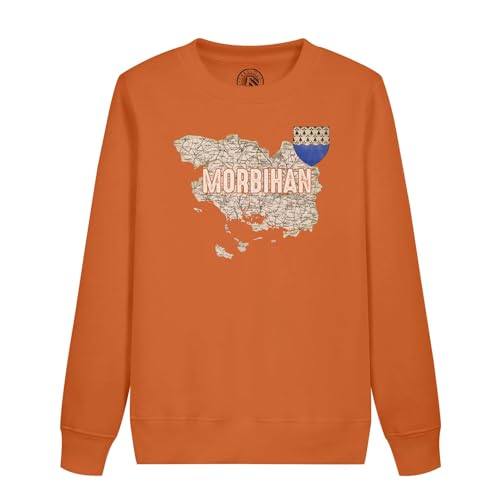 Sweatshirt enfant Morbihan 56 pull carte ancienne Vannes Bretagne vêtement historique