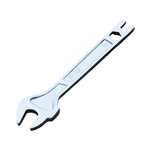 Jazuaiao Práctico dispositivo de andamio llave combinada de trinquete de cabeza fija para tareas de apriete y modificación, llave de trinquete de doble cabeza