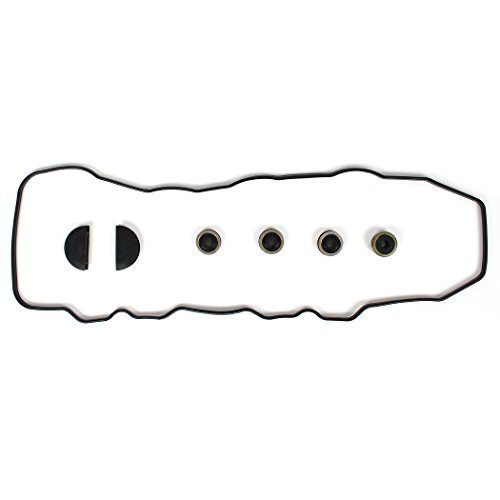 CNS Valve Cover Gasket Set w/Grommets & Seals Compatible with 85-95 Toyota 2.4L 2366CC L4 SOHC (8-Valve), 22R, 22RE, 22REC, 22RTEC