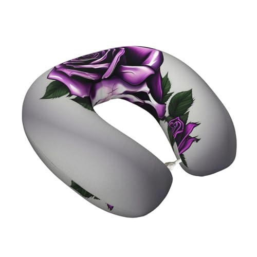 Almohada ergonómica de viaje con relleno de espuma viscoelástica miniatura 2