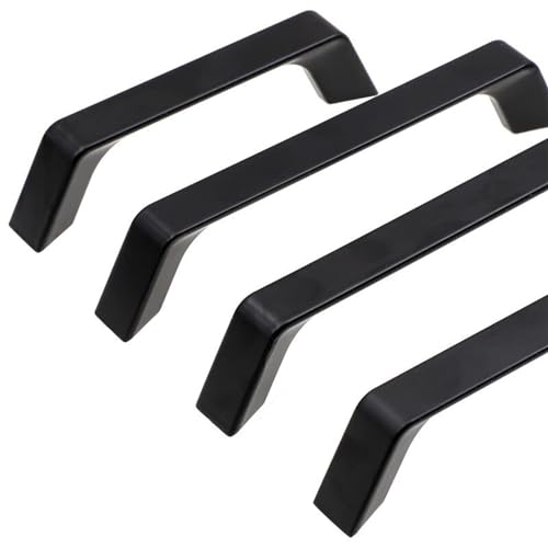 BLUPOWHT 亜鉛合金 ブラック キャビネットハンドル 引き出し 引き手 クローゼット ハンドル キッチン 納屋 ドアハンドル 家具ノブ 1個 家具アクセサリー (カラー: 9014-23.7)