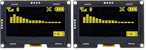 Image of HiLetgo 2.42 inch SSD1309 128x64 OLED Display Module 2.42 Inch OLED LCD Display Module IIC I2C 4 Pin or SPI 7 Pin Optional (Pack of 2)