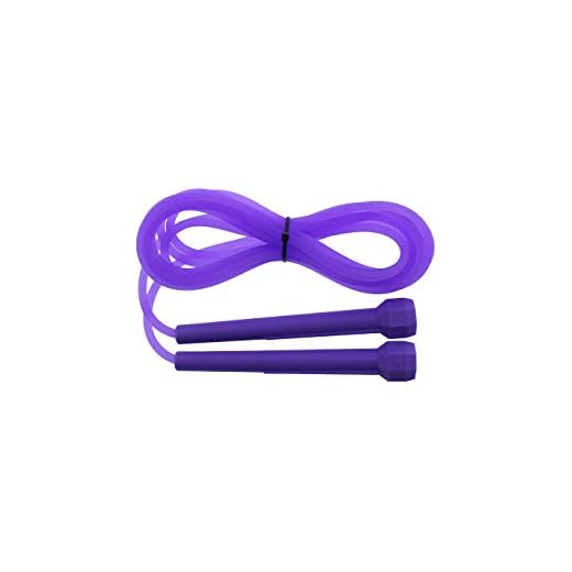 Grupo K-2 Comba De Pvc Fitness Para Crossfit, Gimnasio, Boxeo, Cardio | Cuerda Para Saltar De Entrenamiento Para Ejercitar El Cuerpo | Morado
