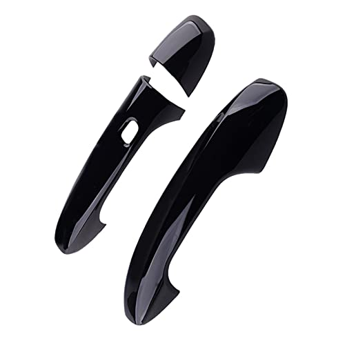 Garniture poignée porte noire extérieure pour Mercedes Classe C E GLC 2016-2019
