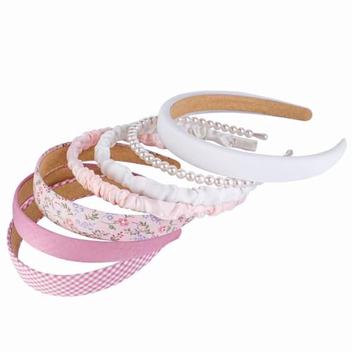 Image of Shining Diva Fashion 7pcs Stylish Floral Wide Hair Bands Headbands Hair Hoop Accessories for Women & Girls