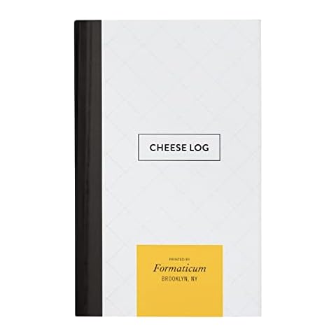 Formaticum Cheese Log & Pocket Journal - Must Have for Cheese Lovers for Making Cheese Notes and Journaling - Space for 55 entries - Cheese Book Measures 6 by 3.75 inch Cover