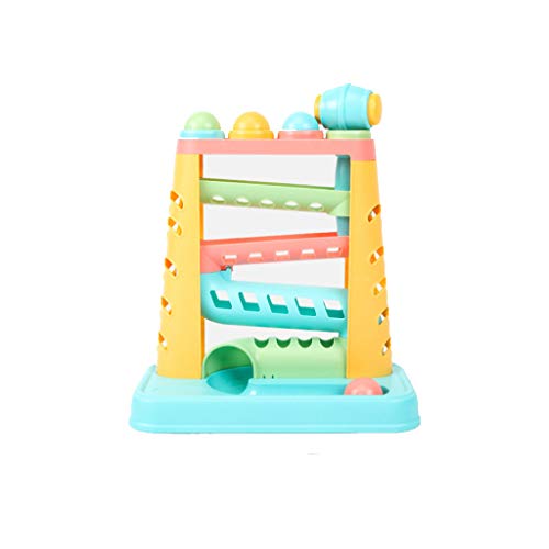 Pratcgoods Super Durable Pound A Ball Developmental Toy , Classic Hammering and Pounding Toy with 1 Hammer& 4 Balls Great Fun for Toddlers - Helps Fine Motor Skills - 12M+