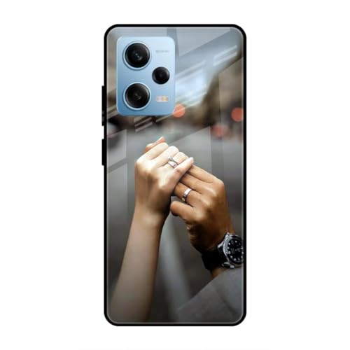 Image of SmashItUp Couple | Forever Designer Printed TPU Metal Case Mobile Back Cover for Redmi Note 12 Pro 5G