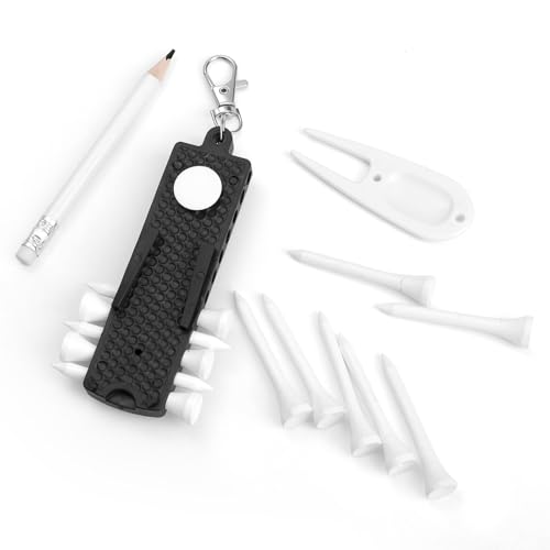 Jecten 3-in-1 Golf Tee Holder for Bag, Golf Tee Carrier