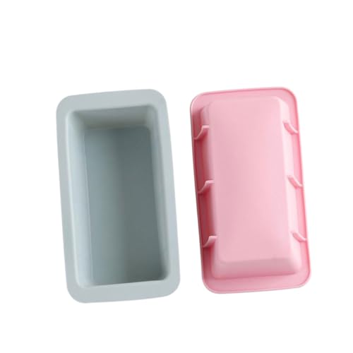 OFFSCH 2pcs Silicone Cake Mould Baking Molds Bread Toast Box Mold Easy to Use
