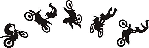Cool Motocross Wall Sticker for Home Decor Decals Motocross Graphic Extreme Sport Motorcycle Silhouette Removable Wall Art DIY Vinyl