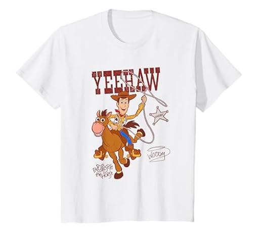 Niños Pixar Toy Story Woody And Bullseye Yeehaw Camiseta | Ya disponible en tu tienda friki favorita! En mundofriki.es!