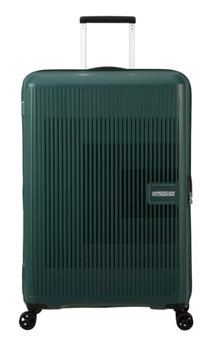 American Tourister Aerostep - Spinner L, Valigia Espandibile, 77 cm, 101.5/109 L, Verde (Foresta...