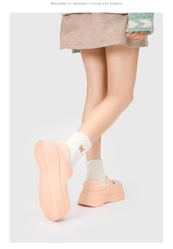 Winter Girls' Mary Jane Cotton Shoes - Comfortable and Warm, Lightweight and Thick-Soled, Suitable for Both Outdoor and Indoor Use3