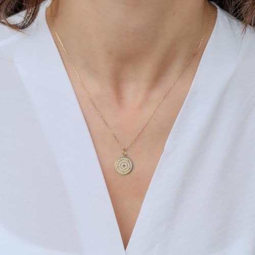 Dije de flor de rosa grabada en collar de plata de ley 925 3