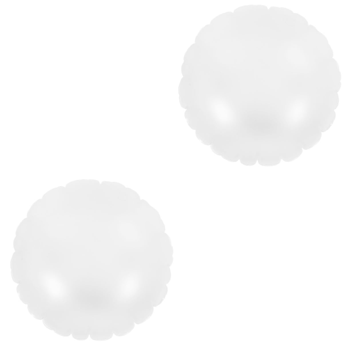 Cabilock 2piezas Cojín Inflable Transparente De Almohada Redonda Portátil para Viajes y Camping para Sofá y Decoración Ligera y