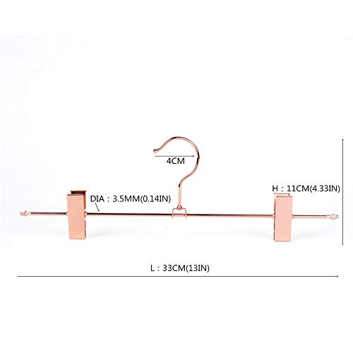 Cocomaya EU Hochleistungs-Metallbügel (Rose Gold Copper Color- Skirt Hanger, 10)