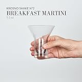 Krosno Martini Glasses Set of 4, 5.1 oz, Shake N°2 Collection | Drinking Glasses for Coctails, Margarita, Manhattan, Lead-Free Crystal Glassware, Aperol Spritz Glasses, Dishwasher Safe