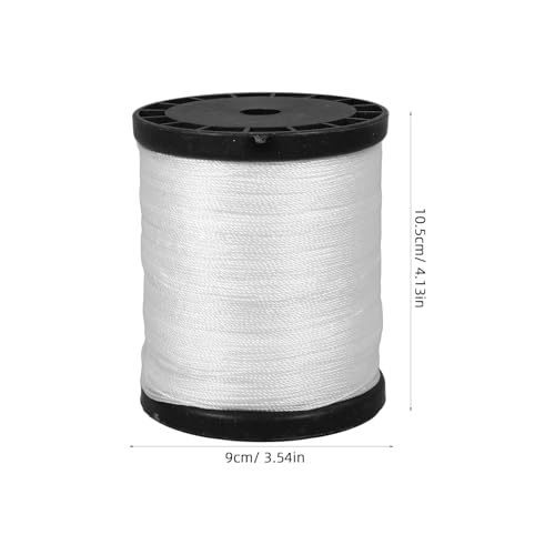 Cordel de nylon para mampostería Ipetboom 2 rollos, cuerda trenzada resistente para herramientas de construcción y jardinería, blanco, 0.195 kg miniatura 7
