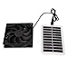 15W Solar Powered Exhaust Fan Ventilation for Pet House RV Van Shed Greenhouse and Portable Solar Air Extraction