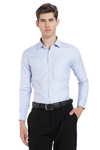 Image of Men's Solid Formal Shirt | Premium Cotton Rich Full Sleeves Shirt | Comfort Fit Office Wear Shirt with Single Chest Pocket | Stylish Casual & Formal Shirt for Men