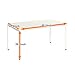 Need 55 Inch Large Computer Desk - Modern Simple Style Home Office Gaming Desk, Basic Writing Table for Study Student, White Metal Frame, White