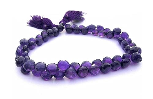 Améthyste africaine micro facettée oignon briolettes 6-7mm LKBEADS perle