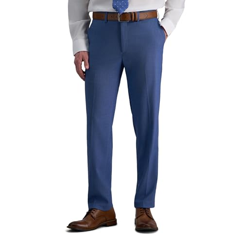 Pantalon habillé premium Haggar J.M.H. coupe ajustée - Bleu azur motif requin, 40x30