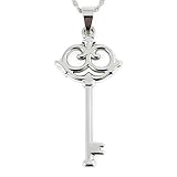 LA LLAVE Collar Mujer TRANSFORMADOR- Regalo Original Para Mujer - Colgante Especial - Cadena Acero Inoxidable - Colgante forma Color Plata- Ideal Para Novia enamorados.