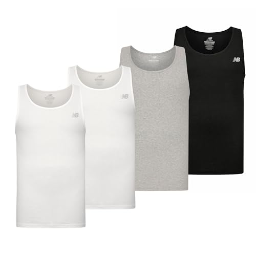 New Balance Men's Cotton Performance Rib Tank Top (Pack of