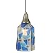 Meyda Tiffany Custom Lighting 73264 Contemporary Modern One Light Mini Pendant from Metro Fusion Collection in Nickel Finish, 5.00 inches