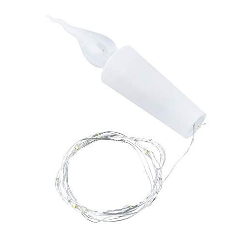 LED Bottle Light Candle 11 LEDs 10 cm High Conical Tapered Glow Warm White