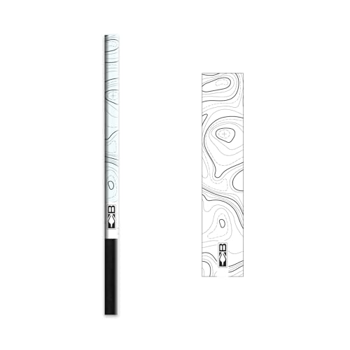 Flèches de 14 cm Bohning bandes topographiques blanc petit