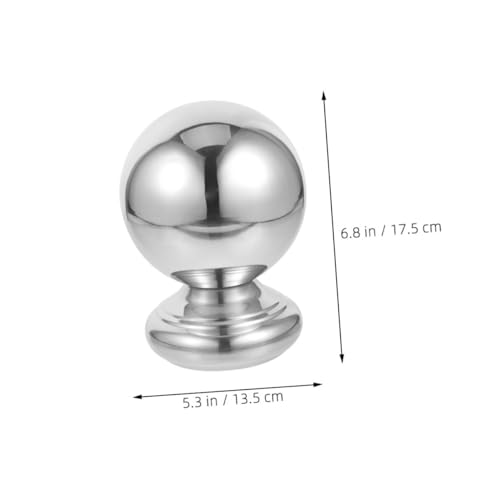 Bola de tapa para valla de jardín ifundom de metal para remate de cercas exteriores 2