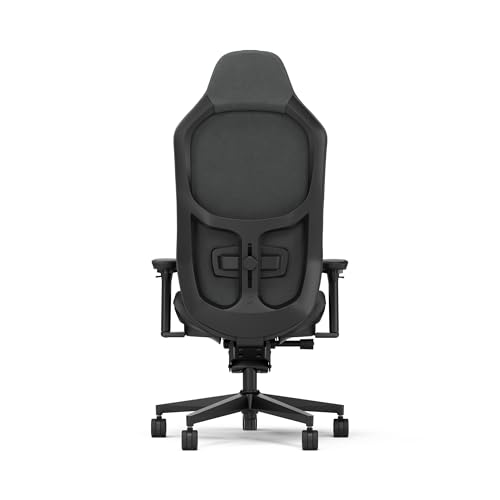 Fractal Design Refine Fabric Dark Gaming Chair - Ergonomic Office Desk Chair Functionality with 4D Adjustable Armrests, High-Back Support, Lumbar Cushion, and Premium Fabric