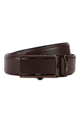 Image of Allen Solly Mens Leather Buckle Closure Formal Web Belt