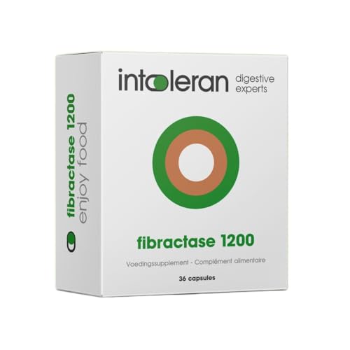 Complément fructane galactane Fibractase Forte 36 gélules pour digestion des glucides